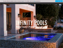 Tablet Screenshot of infinitypoolandspa.com